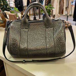 Alexander Wang Rocco Rockie metallic silver bag